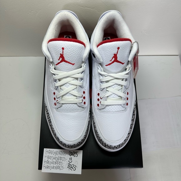 NWT 2018 JORDAN 3 RETRO HALL OF FAME “KATRINA” MENS SZ 10 DEADSTOCK OG ALL - Picture 3 of 16